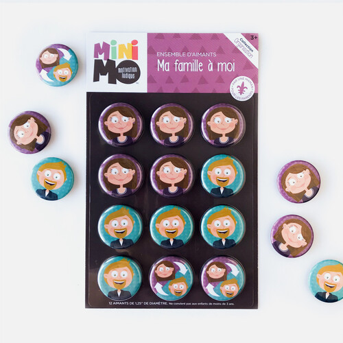 Minimo Ma famille à moi (12 aimants) 990003400382