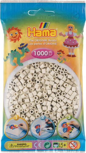 Hama Hama Midi 1000 perles blanc calcaire 207-77 028178207779