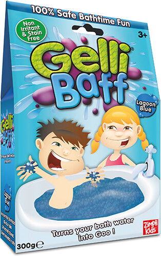 Zimpli Kids Gelli Baff bleu gelée pour le bain avec instructions en français 813974020017