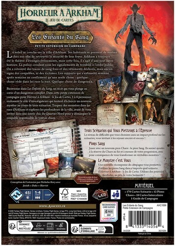 Fantasy Flight Games Horreur à Arkham édition 2026 (fr) Extension Campagne - Les Enfants de Sang 841333140564