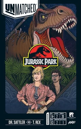 Restoration Games Unmatched (en) jurassic park - settler vs t-rex 857476008296
