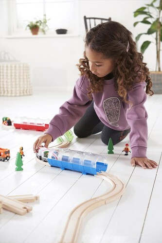 Brio Train Brio Train en bois Train de voyageurs et tunnel 33890 7312350338904