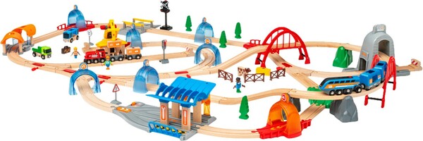 Brio Train Brio Train en bois Smart Tech sound - Ensemble de luxe de portiques d’action 33977 7312350339772
