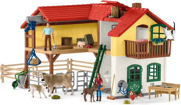 Schleich Schleich 42407 Ferme avec étable et animaux 4055744021060