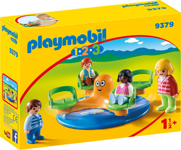 Playmobil Playmobil 9379 1.2.3 Enfants et manège 4008789093790