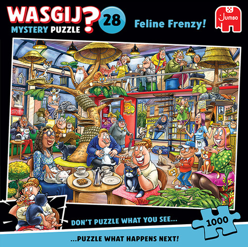 Jumbo Casse-tête 1000 Wasgij Mystery #28 Folie féline 8721017602859