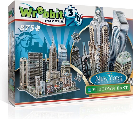 Wrebbit Casse-tête 3D New York Collection MidTown East, États-Unis (875pcs) 665541020117