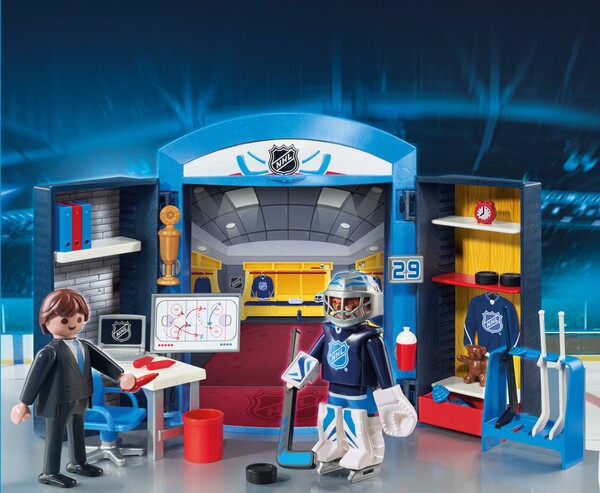 Playmobil Playmobil 9176 LNH Coffret transportable Vestiaire de hockey (NHL) 4008789091765