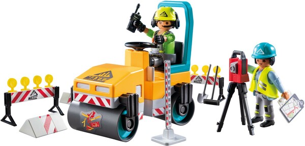 Playmobil Playmobil 71751 Ouvriers avec rouleau compresseur et signalisation 4008789717511