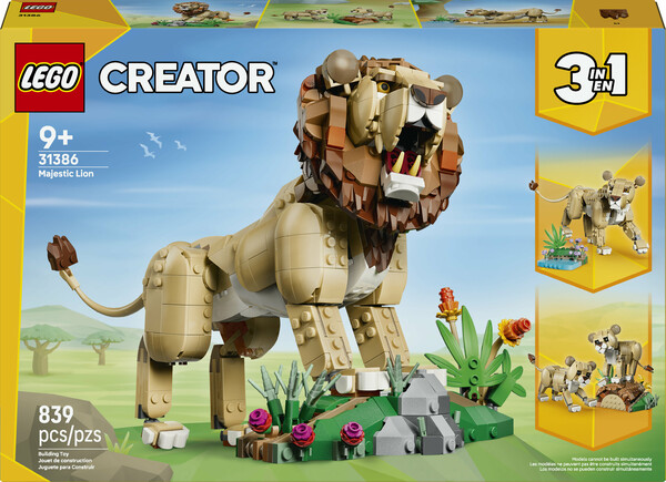 LEGO LEGO 31386 Lion Les animaux sauvages : le lion majestueux 673419421591