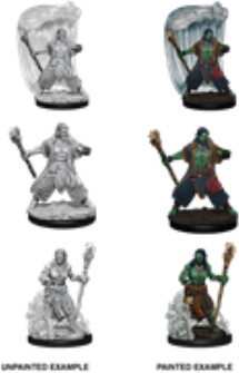 NECA/WizKids LLC Dnd unpainted minis wv5 water genasi male druid 634482733370
