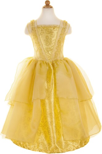 Creative Education Costume robe Belle jaune de luxe, grandeur 5-7 771877369056