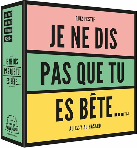Hygge Games Je ne dit pas que tu es bête (fr) 7331672711110
