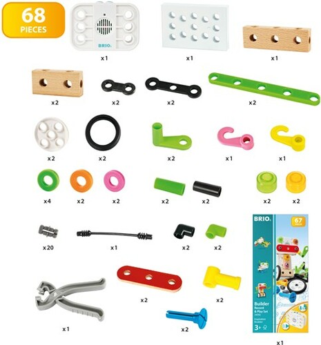 Brio Construction Brio Construction 34592 Coffret Builder et enregistreur vocal 7312350345926