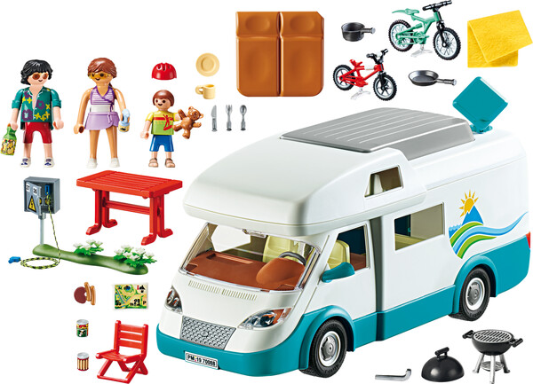 Playmobil Playmobil 70088 Famille et autocaravane (véhicule récréatif) 4008789700889