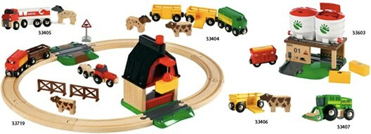 Brio Train Brio Train en bois Circuit de la ferme 33719 7312350337198