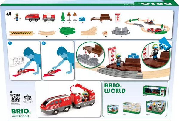 Brio Train Brio Train en bois World Circuit rétrofriction 7312350361025