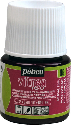 pébéo Peinture pour verre vitrea 160 45ml rose bengale 06 3167861110068