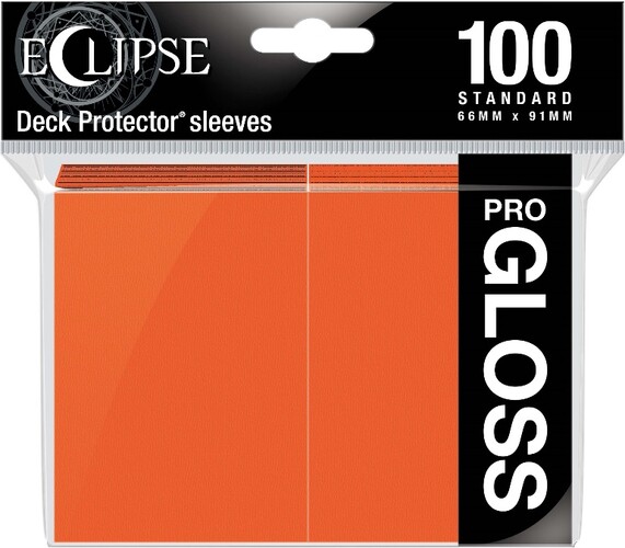 Ultra PRO Protecteurs de cartes Standard Eclipse PRO-Gloss Orange 100ct 074427156077