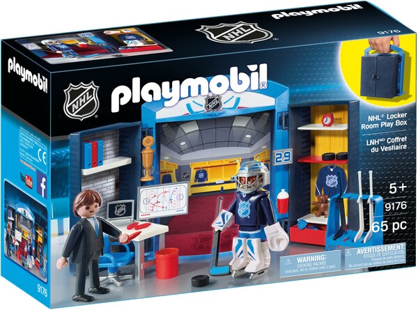 Playmobil Playmobil 9176 LNH Coffret transportable Vestiaire de hockey (NHL) 4008789091765
