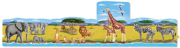 Melissa & Doug Casse-tête plancher 24x4 animaux safari à connecter Melissa & Doug 8915 000772089159