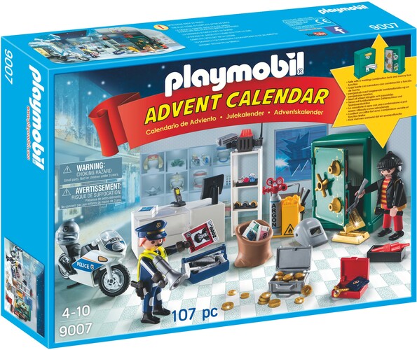 Playmobil Playmobil 9007 Calendrier de l'Avent policier et cambrioleur 4008789090072