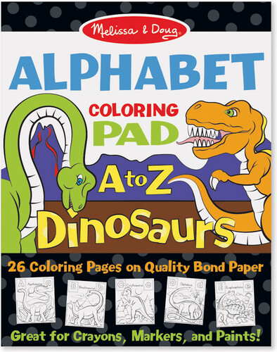 Melissa & Doug Bloc à colorier alphabet A à Z dinosaures en anglais Melissa & Doug 9108 000772091084
