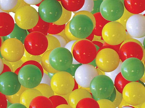 LUDI LUDI - Balles de plastique vertes (75) avec sac refermable, pour piscine à balles 3550833300237