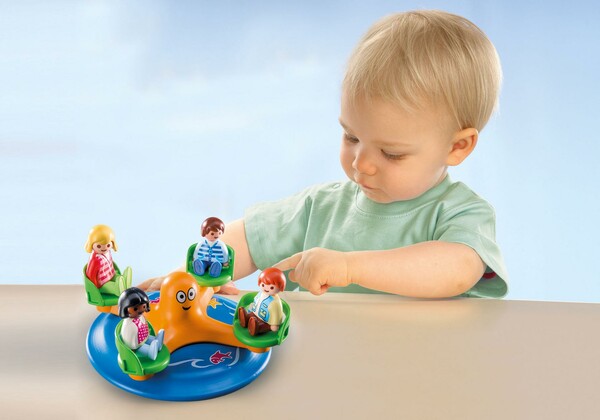 Playmobil Playmobil 9379 1.2.3 Enfants et manège 4008789093790