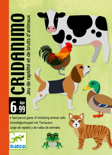 Djeco Cridanimo (fr/en) jeu de rapidité et de bruits d'animaux 3070900051096