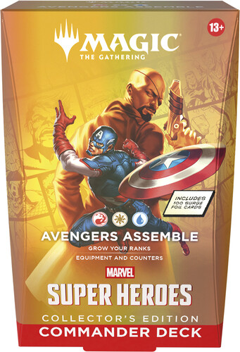 Wizards of the Coast MTG Marvel super heroes - commander collectors edition deck Avengers assemble MTG