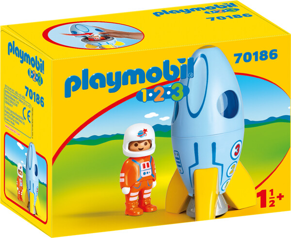 Playmobil Playmobil 70186 1.2.3 Fusée et astronaute 4008789701862