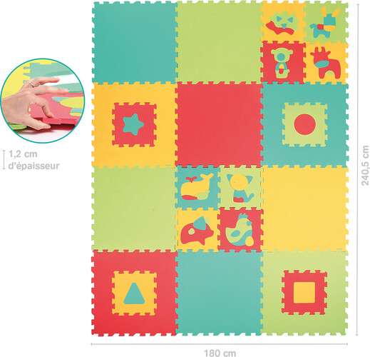 LUDI Tapis évolutif en mousse Jumbo 3550833100134