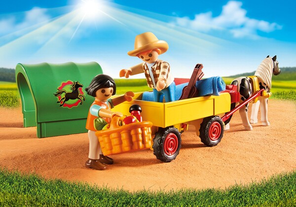 Playmobil Playmobil 5686 Enfants avec chariot et poney (juil 2016) 4008789056863