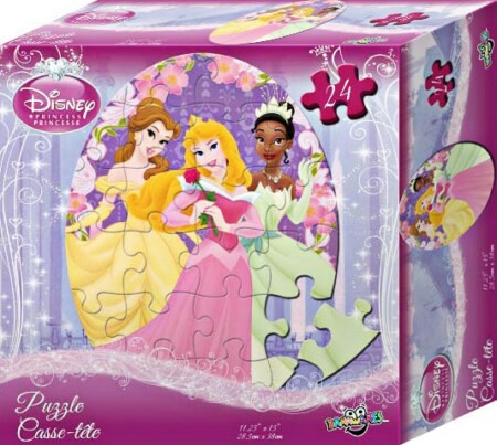Danawares Casse-tête 24 princesses de Disney Belle/Aurore/Tiana 777257060513
