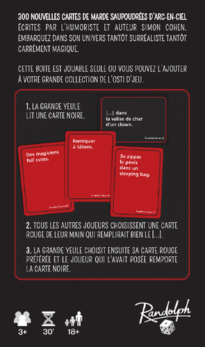Randolph Pub Ludique L'osti d'jeu (fr) de marde et d'arc-en-ciel 832665000503