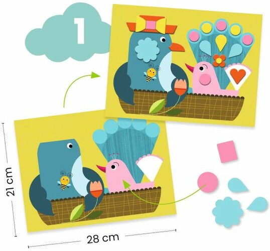 Djeco Coffret activité Le chat et ses amis (fr/en) 3070900092921