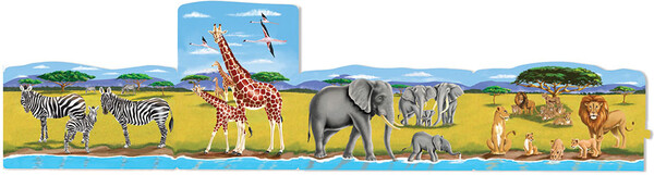 Melissa & Doug Casse-tête plancher 24x4 animaux safari à connecter Melissa & Doug 8915 000772089159