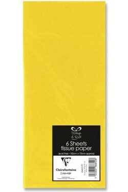 Lamarche Importation Papier de soie sachet 6 feuilles 50 x 70 cm jaune 5033601868408