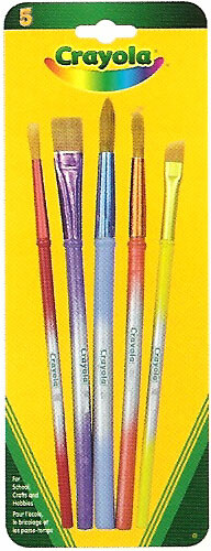 Crayola 5 pinceaux premium 063652350619