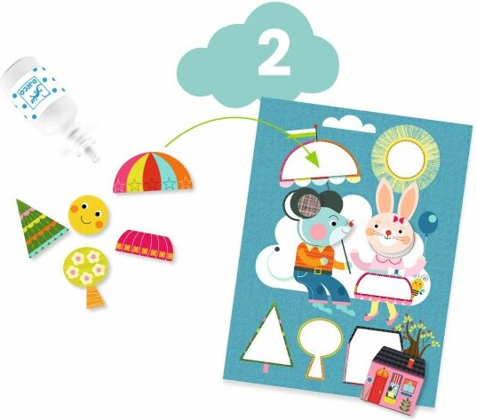 Djeco Coffret activité Le chat et ses amis (fr/en) 3070900092921