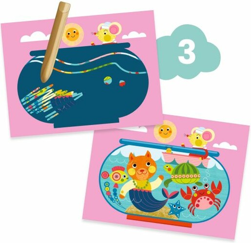 Djeco Coffret activité Le chat et ses amis (fr/en) 3070900092921