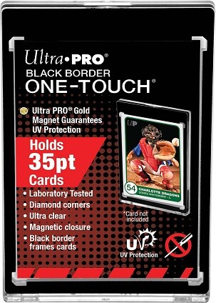 Ultra PRO Protecteurs de cartes One Touch - 35pt black border magnetic closure 074427855666