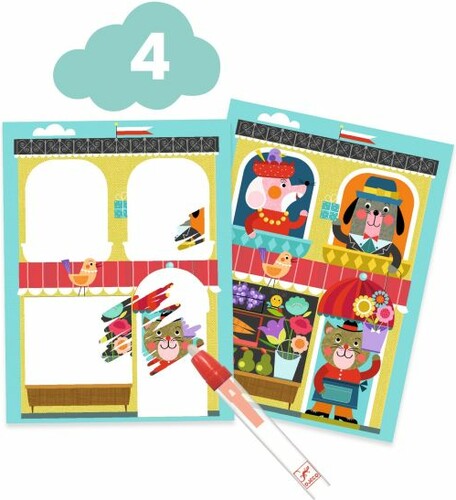 Djeco Coffret activité Le chat et ses amis (fr/en) 3070900092921