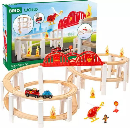 Brio Train Brio Train en bois World Mega Spiral Set 7312350361148