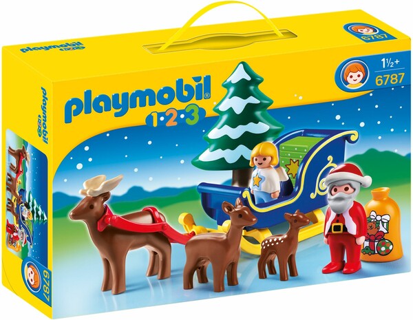 Playmobil Playmobil 6787 1.2.3 Père Noël avec renne et traineau (sep 2014) 4008789067876