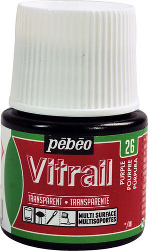 pébéo Peinture vitrail 45ml pourpre 26 3167860098060