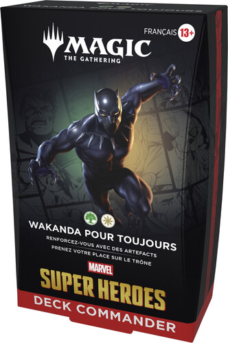 Wizards of the Coast MTG Marvel super heroes - commander deck Wakanda forever (francais) MTG