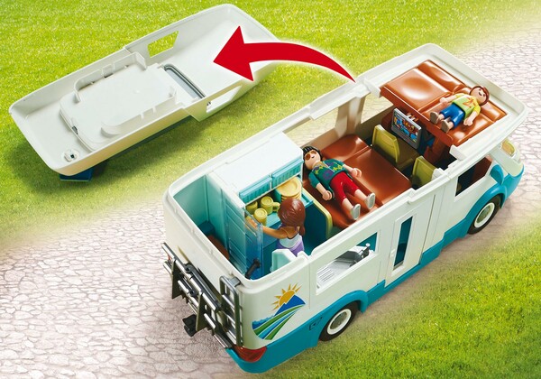 Playmobil Playmobil 70088 Famille et autocaravane (véhicule récréatif) 4008789700889