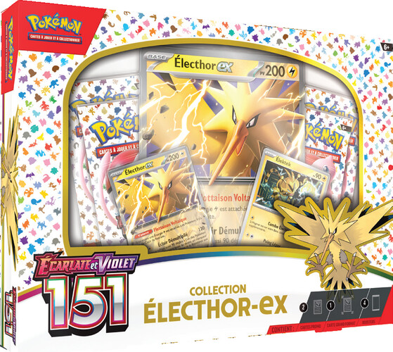 Pokémon Pokemon Scarlet & Violet 151 zapdos ex collection (francais) 820650557019